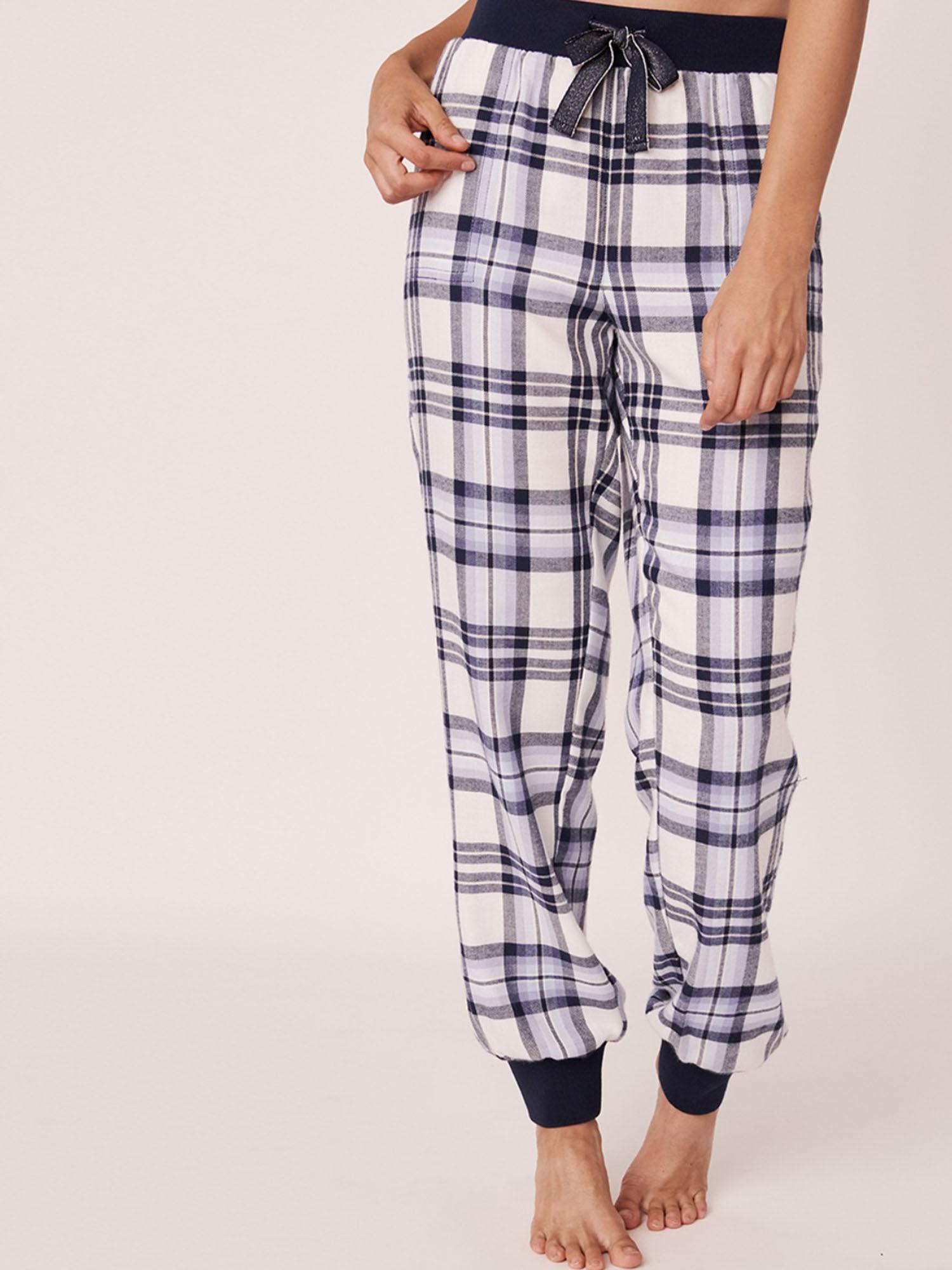 cuff pants yd plaid flannel