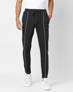 cuffed joggers with drawstring waist