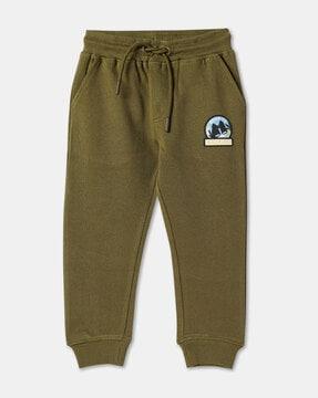 cuffed joggers with drawstring