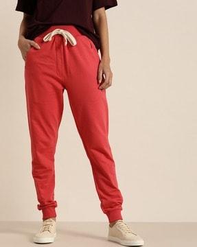 cuffed joggers with insert pockets