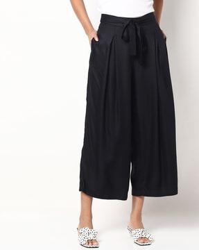 culottes with waist tie-up