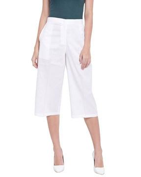 culottes with patch pocket
