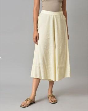 culottes with semi-elasticated waist