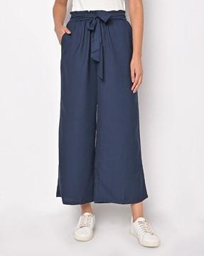 culottes with tie-up waist