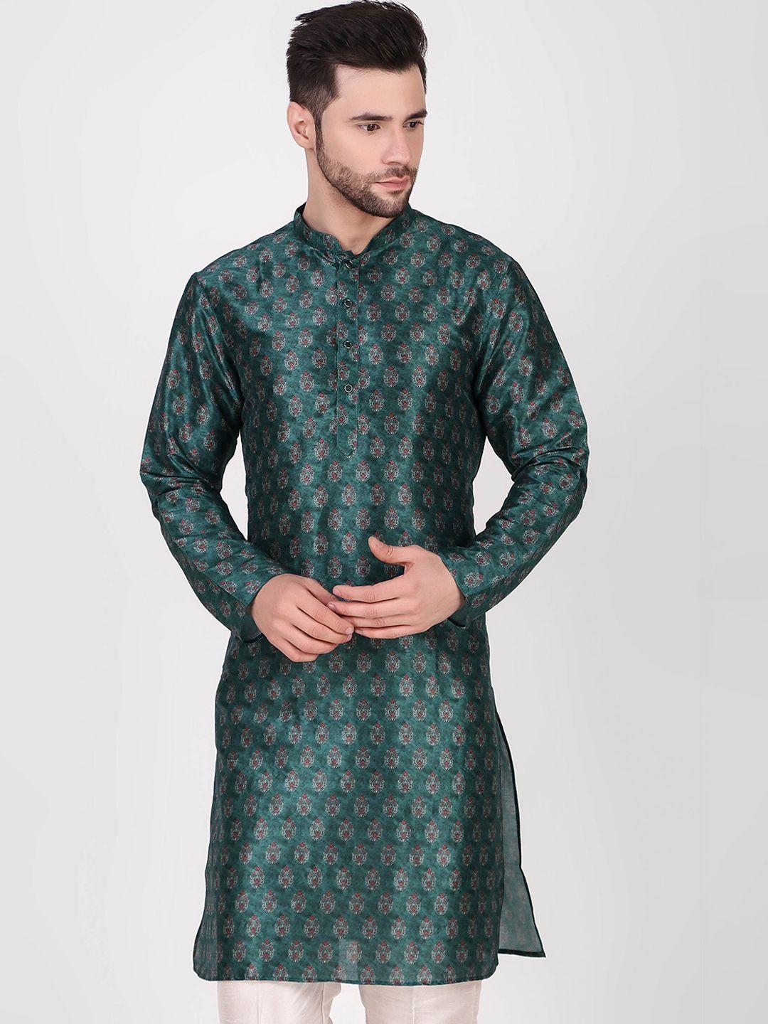 cult indie mandarin collar ethnic motifs printed straight kurta