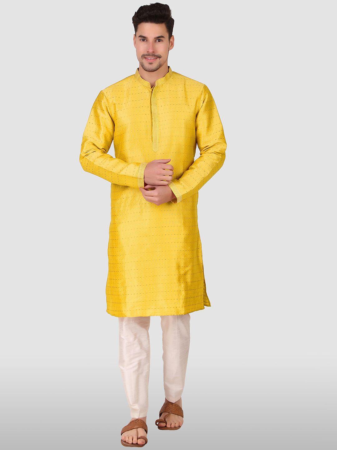 cult indie mandarin collar ethnic motifs woven design straight kurta