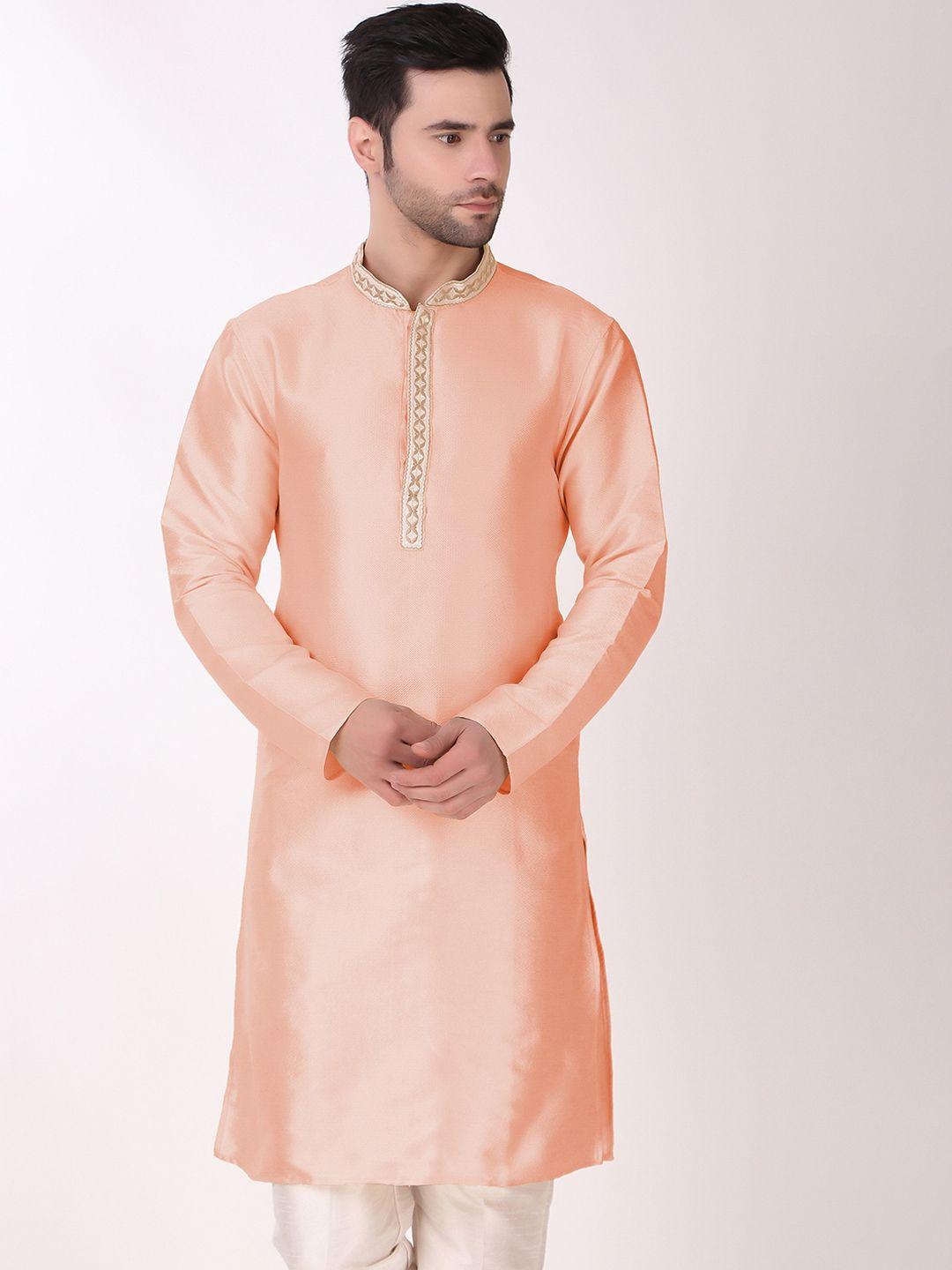 cult indie mandarin collar geometeric woven design thread work straight kurta