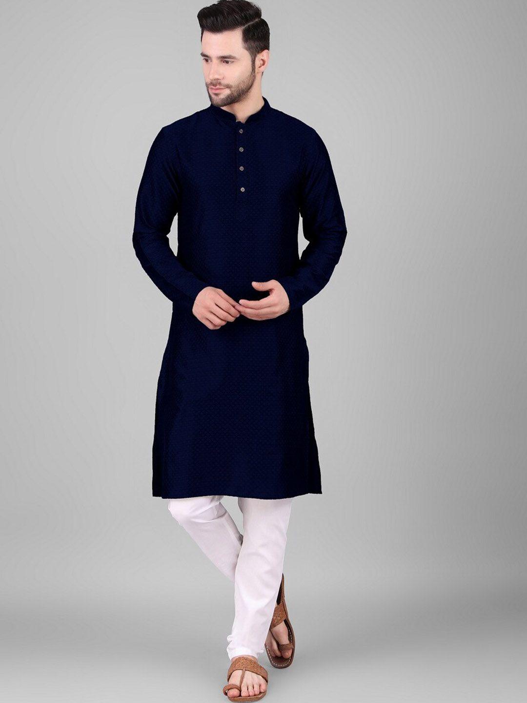 cult indie mandarin collar woven design kurta