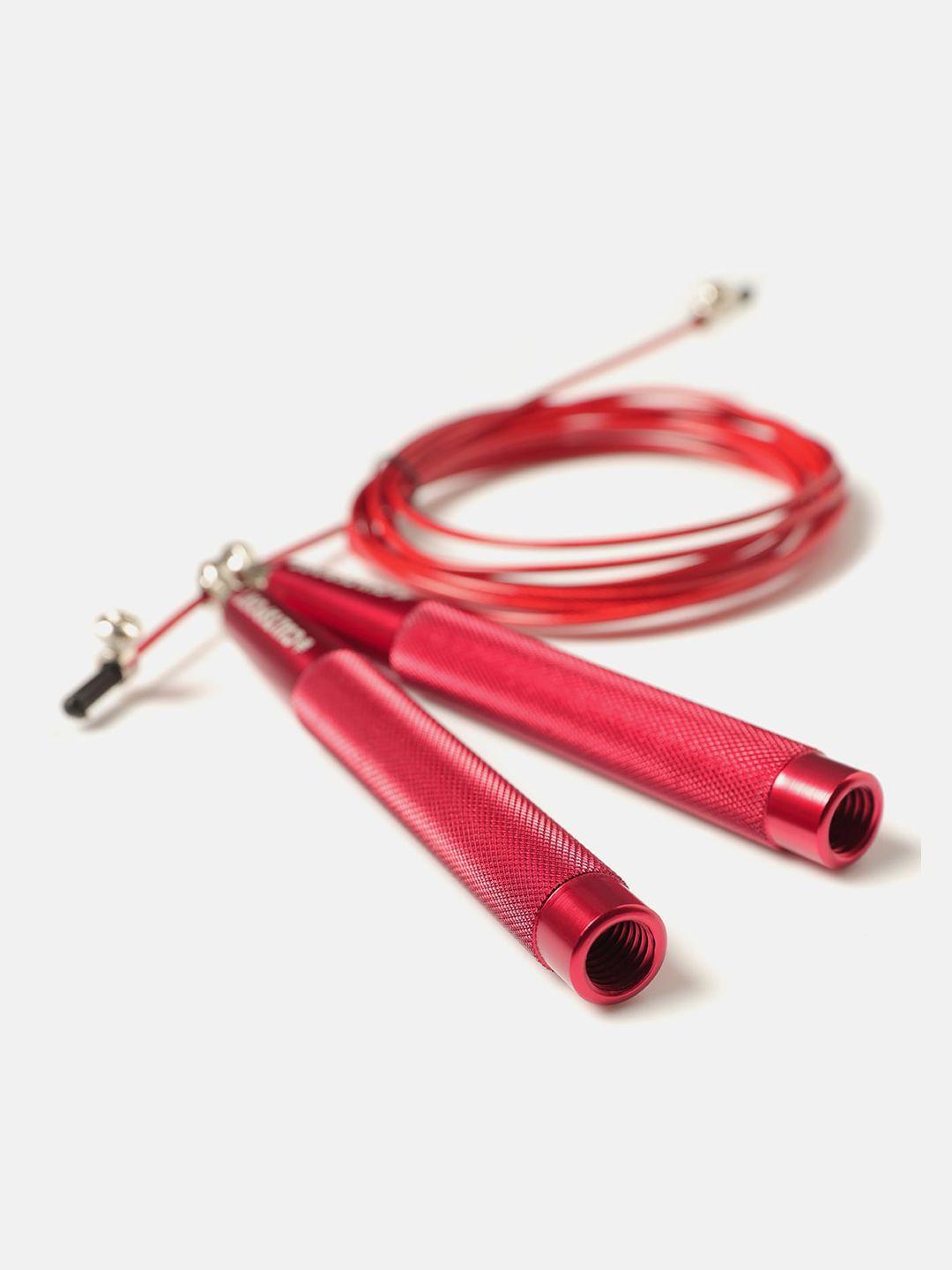 cultsport unisex red speed rope with adjustable length