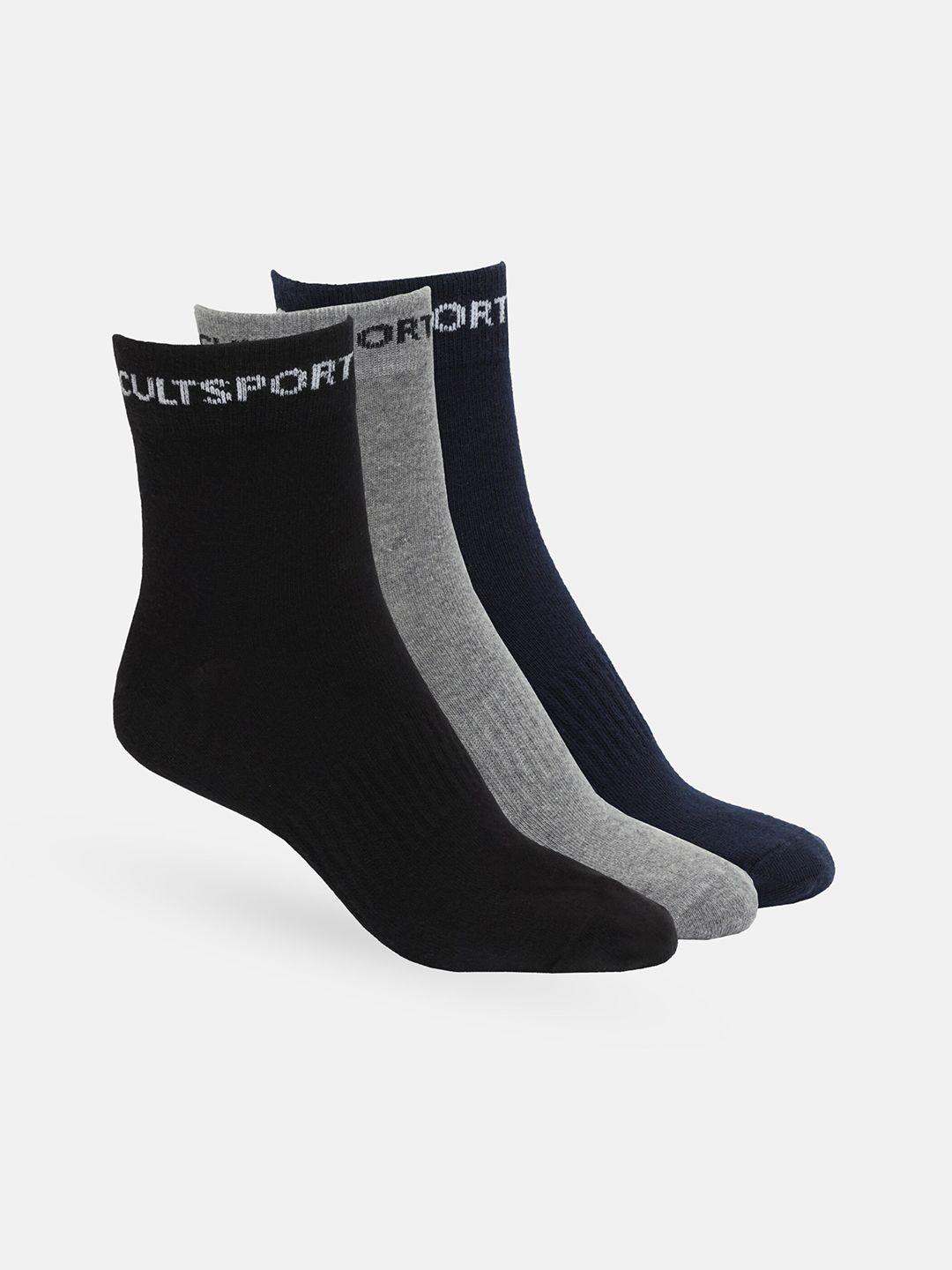 cultsport men pack of 3 ankle length socks