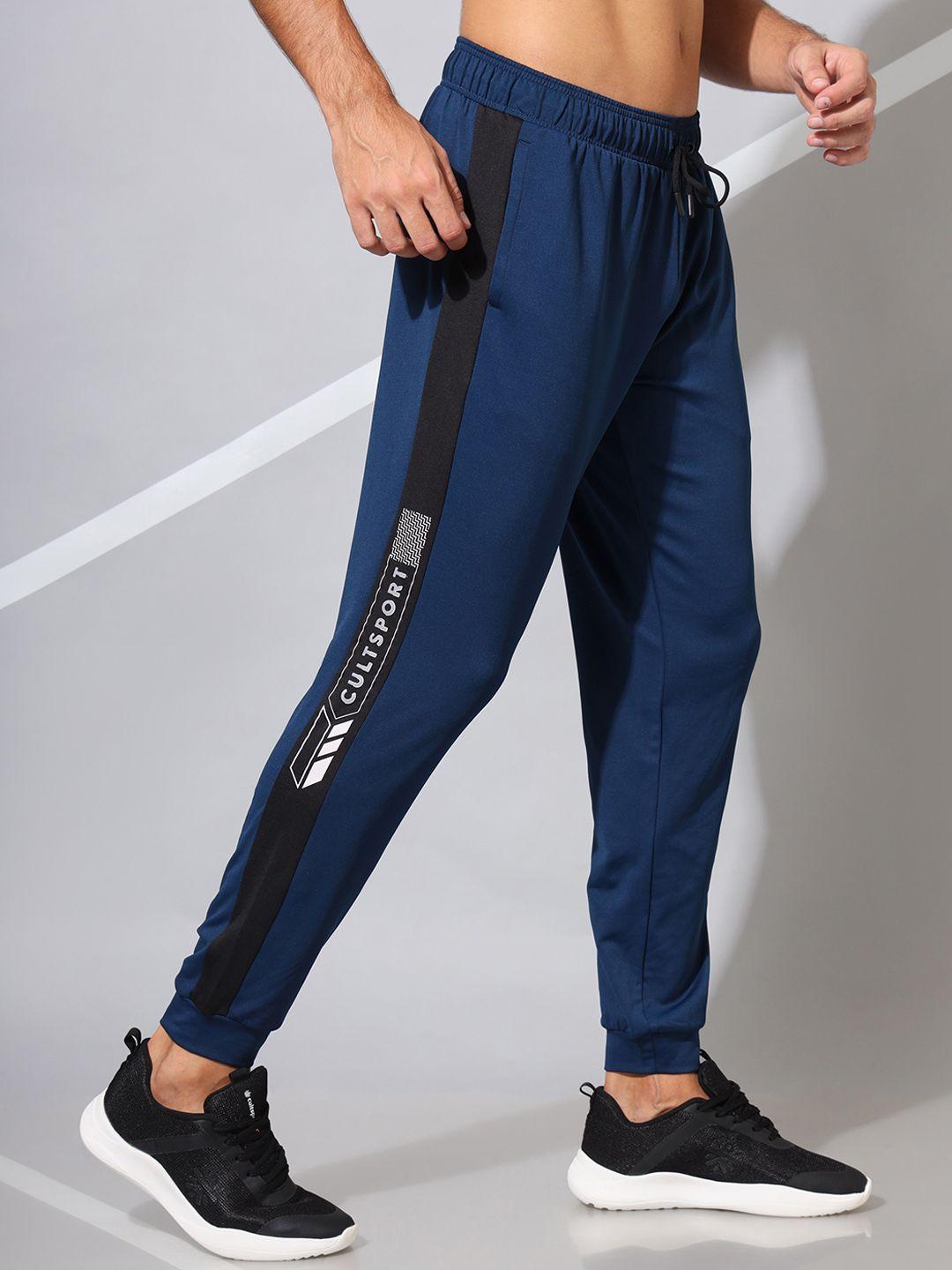 cultsport men printed panelled performance joggers
