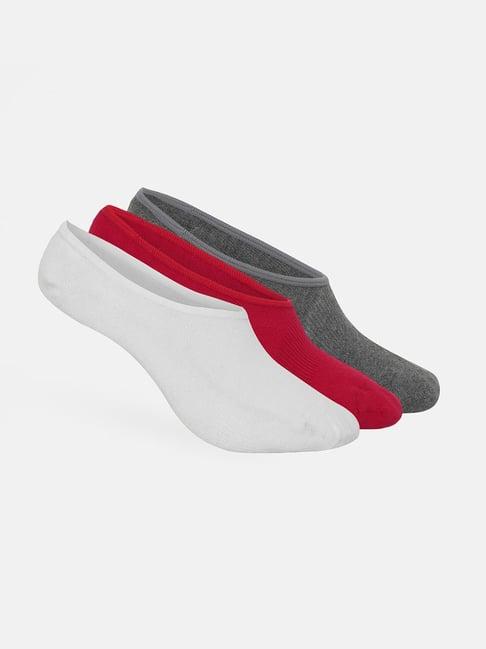 cultsport multicolor shoe liner socks (pack of 3)