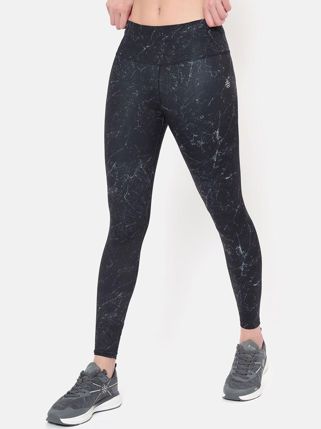 cultsport women absolute-fit marble printed tights