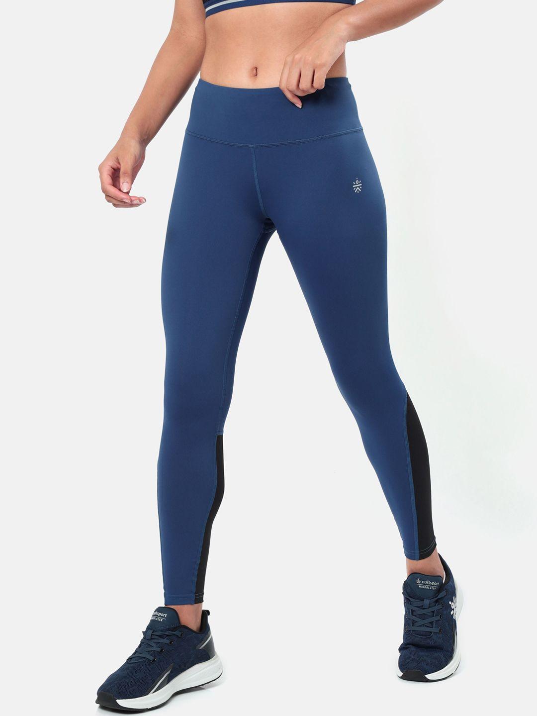 cultsport women navy blue absolute fit sports tights