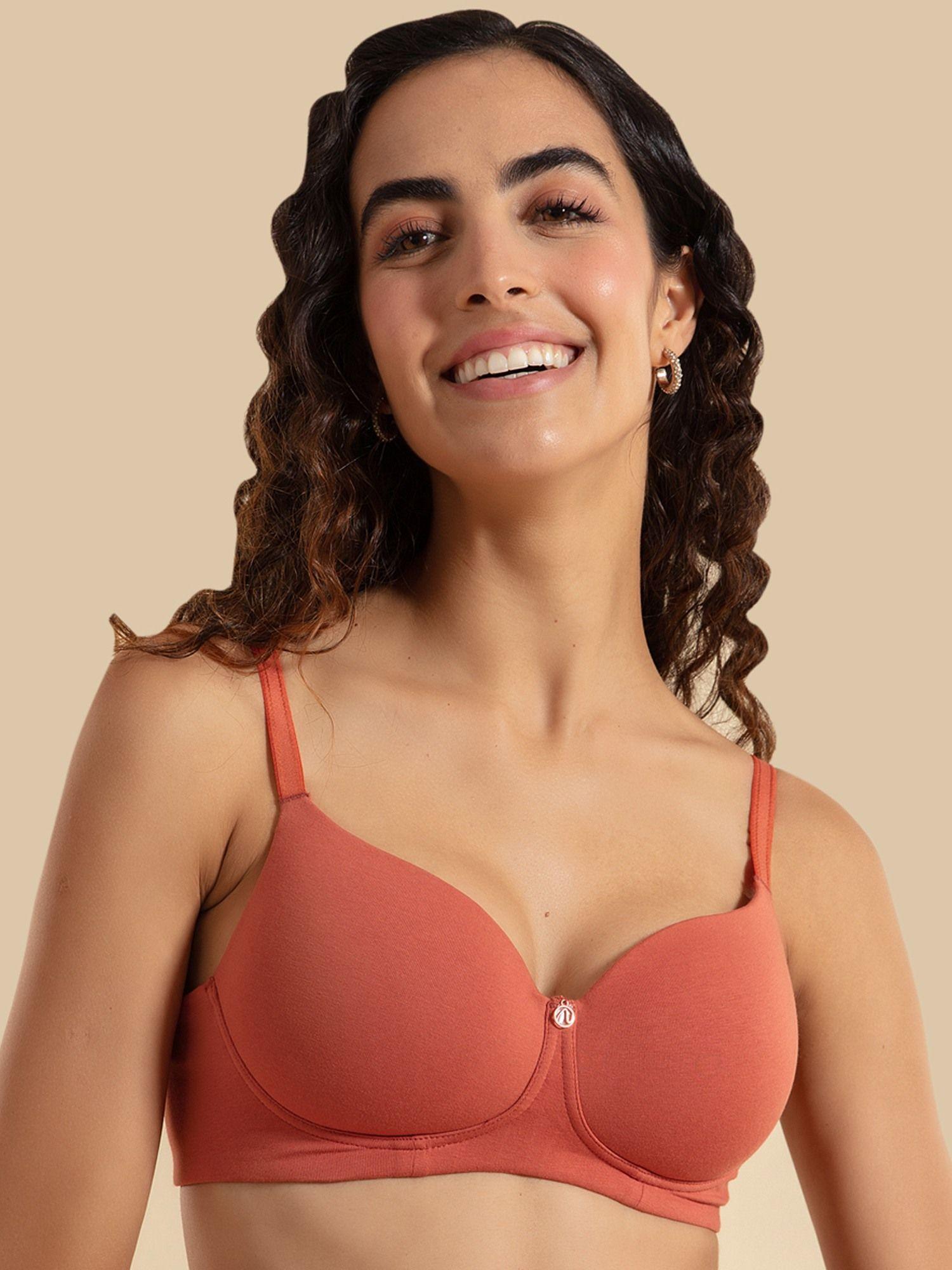 cups of joy wire-free shaping bra-nyb094-carrot