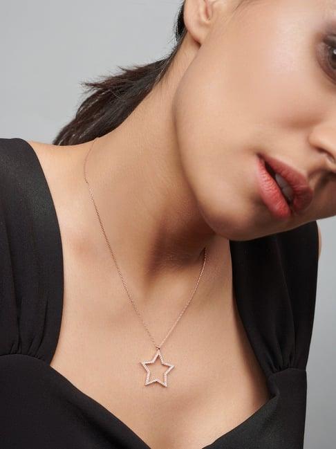 curio cottage 92.5 sterling silver star necklace for women