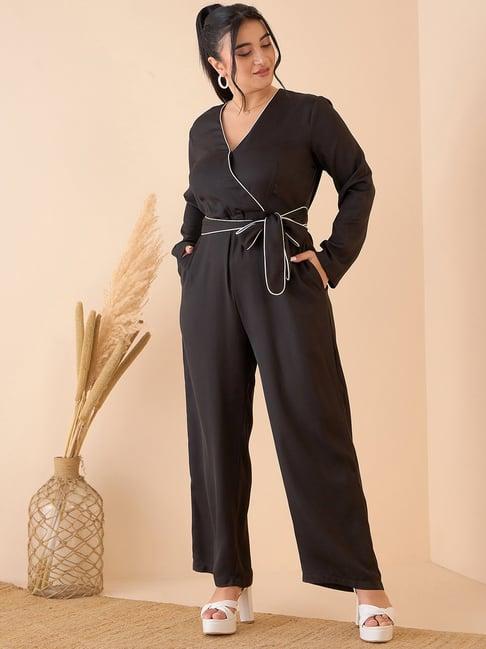 curve by kassually black maxi jumpsuit