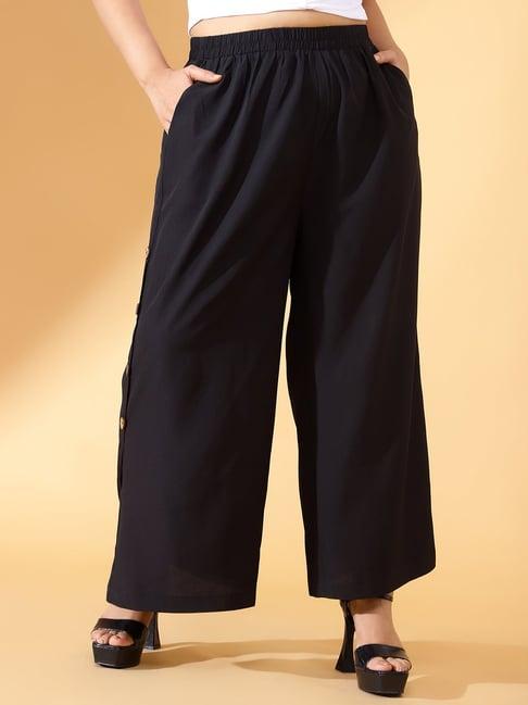 curve by kassually black relaxed fit pants