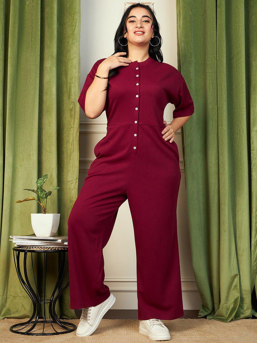 curve by kassually round neck basic jumpsuit