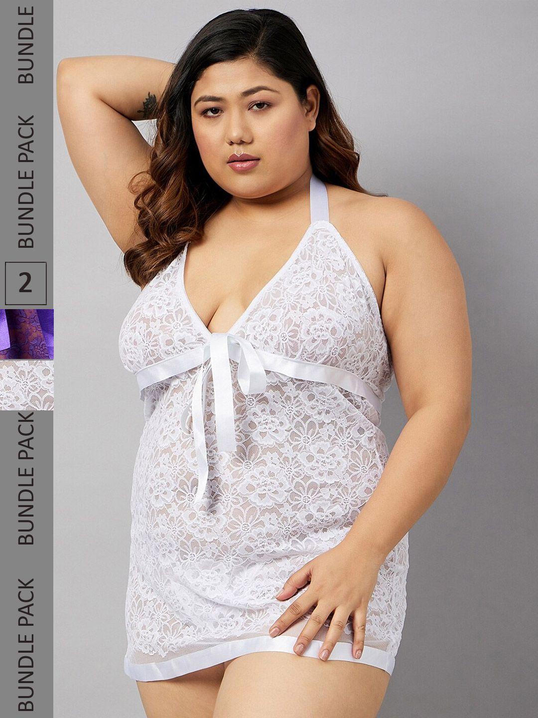 curves by zerokaata assorted halter neck baby doll