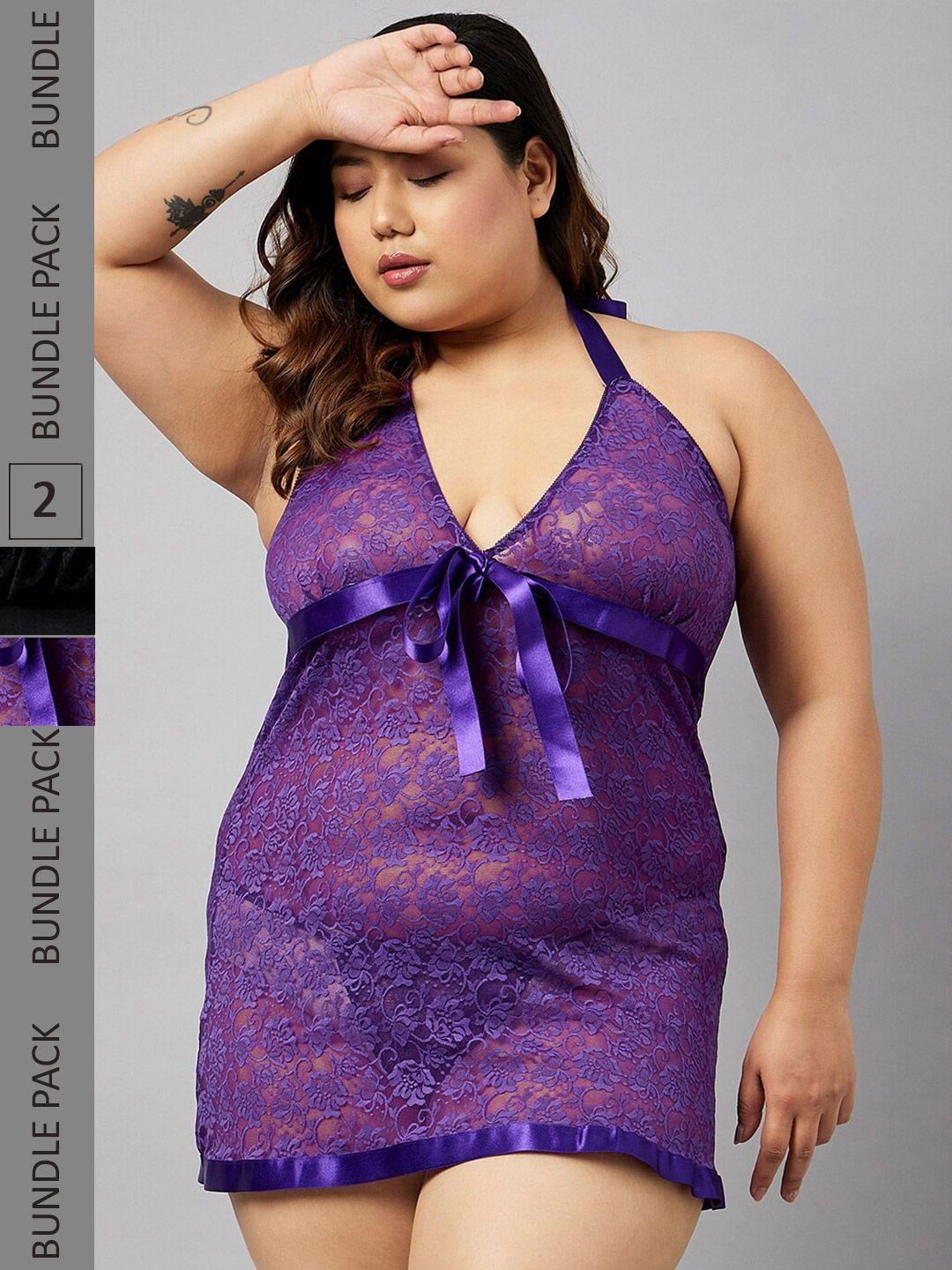 curves by zerokaata assorted halter neck baby doll