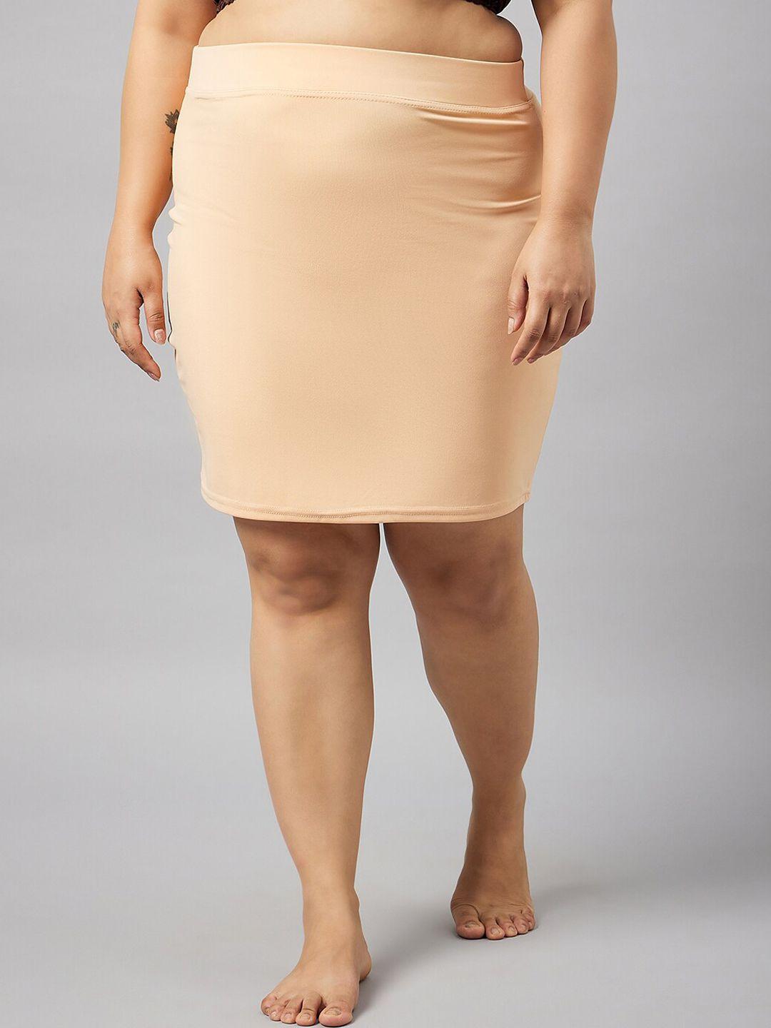 curves by zerokaata plus size seamless skirt shapewear