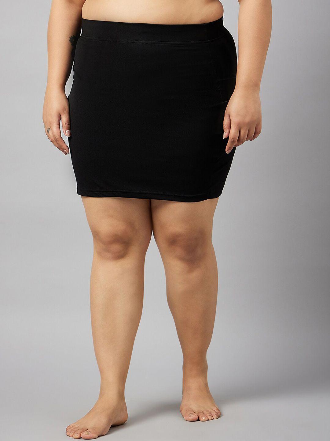 curves by zerokaata plus size seamless skirt shapewear