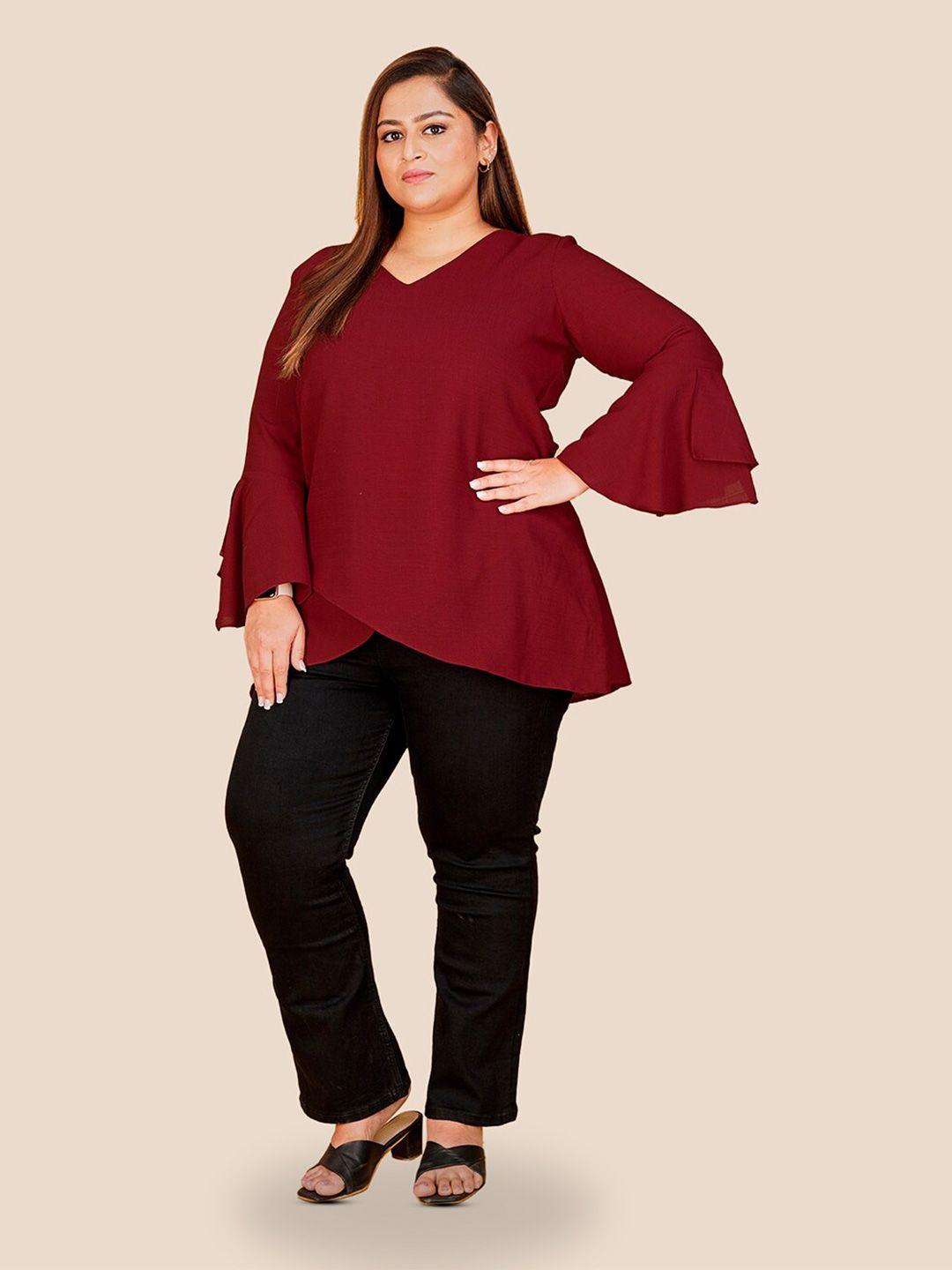 curvy lane bell sleeves regular top