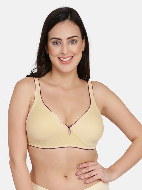 curvy love beige non wired non padded plunge bra