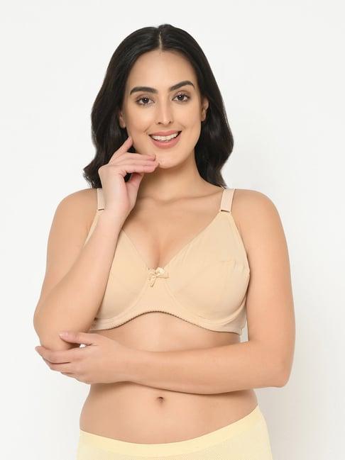 curvy love beige under-wired padded everyday bra