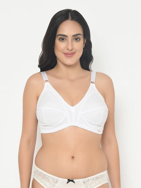 curvy love white wireless non padded everyday bra