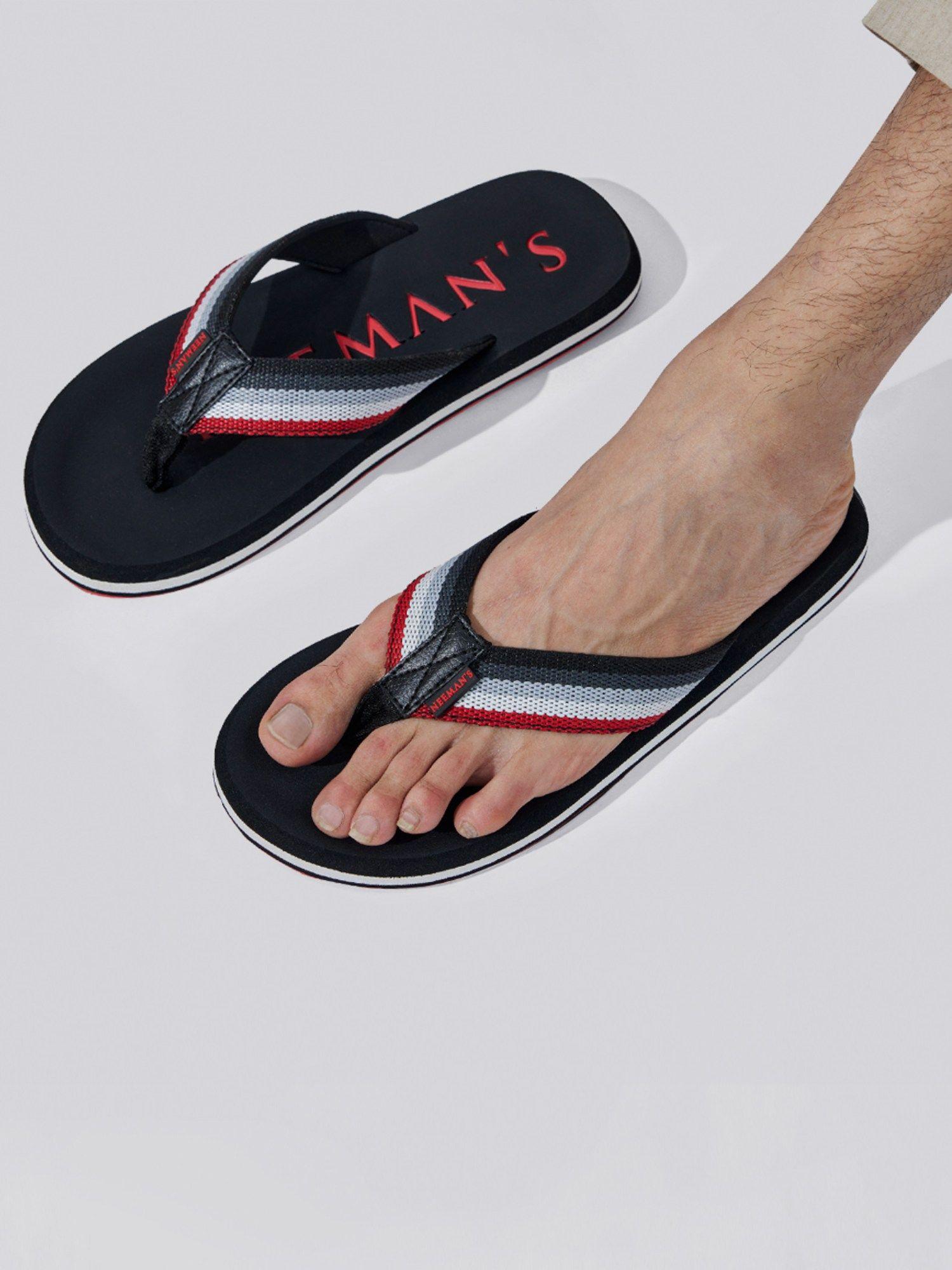 cushion comfort flipflops black