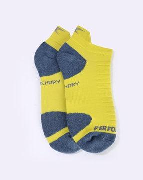 cushioned-heel colourblock socks