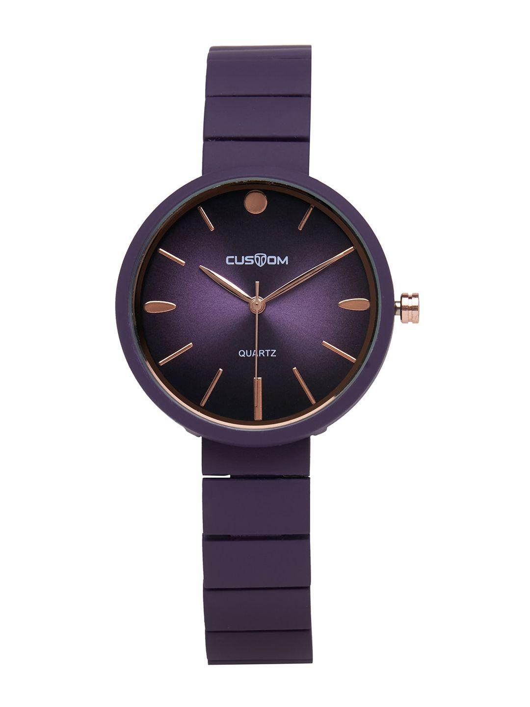 custom women purple analogue watch b 2552-b-04