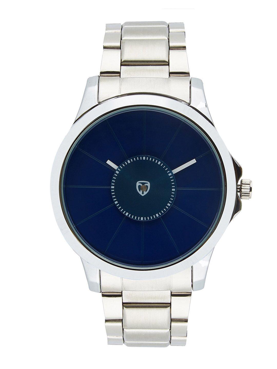 custom men blue analogue watch 8907829043138