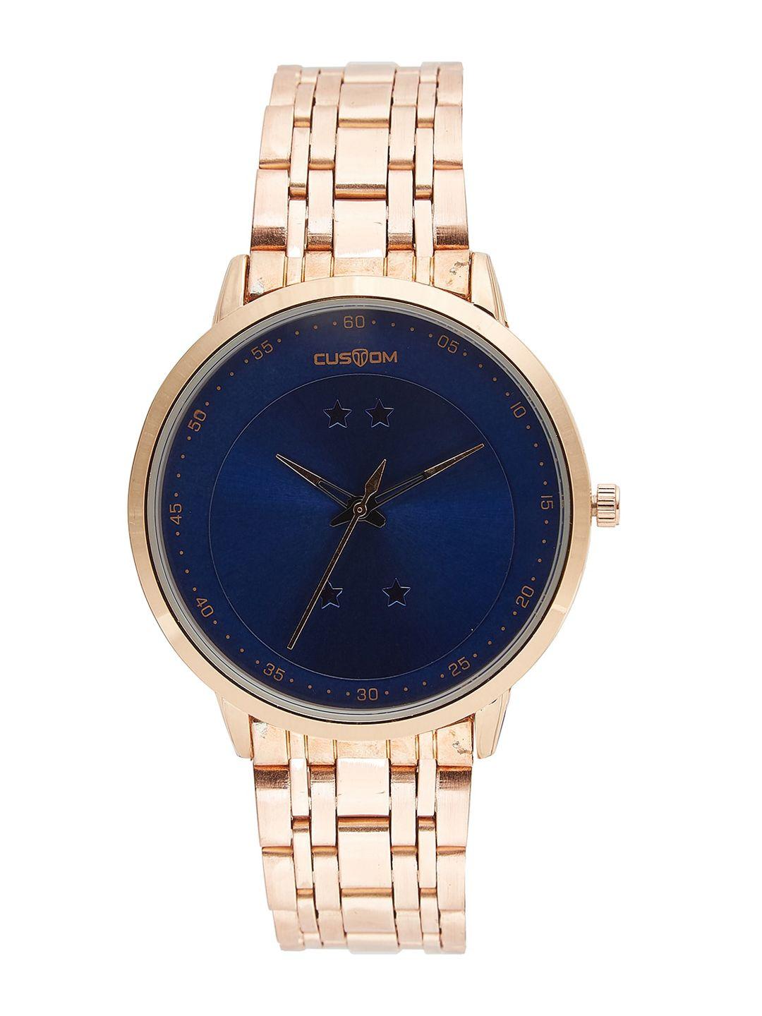 custom men blue analogue watch 8907829043169
