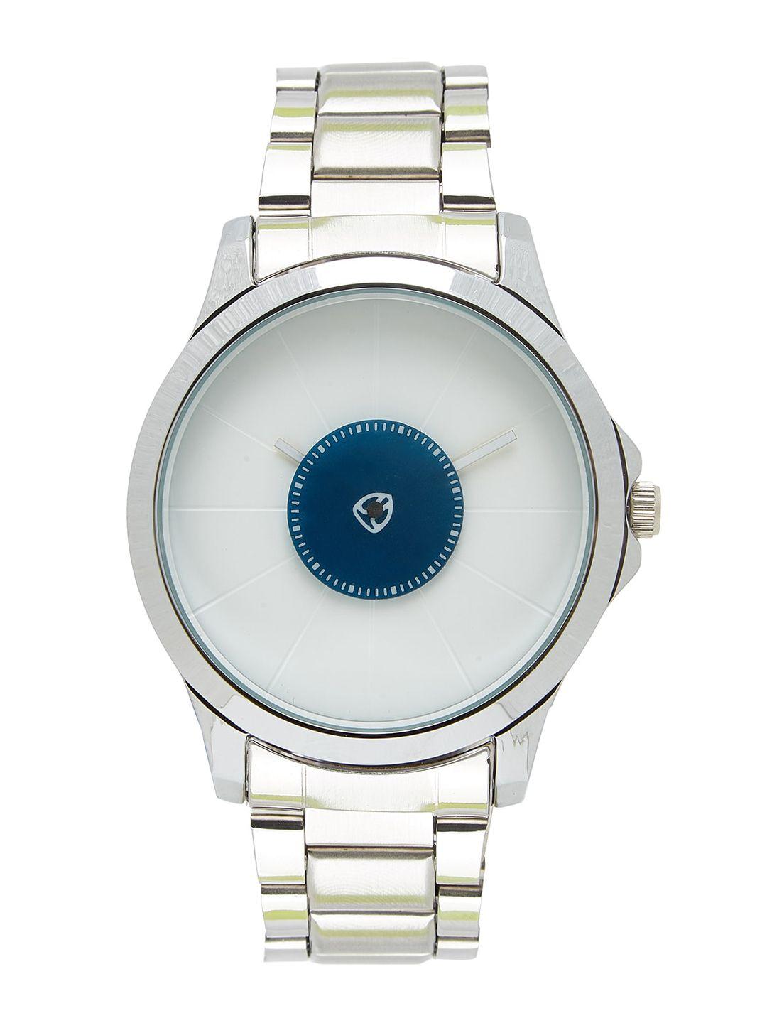 custom men white & blue analogue watch 8907829043145