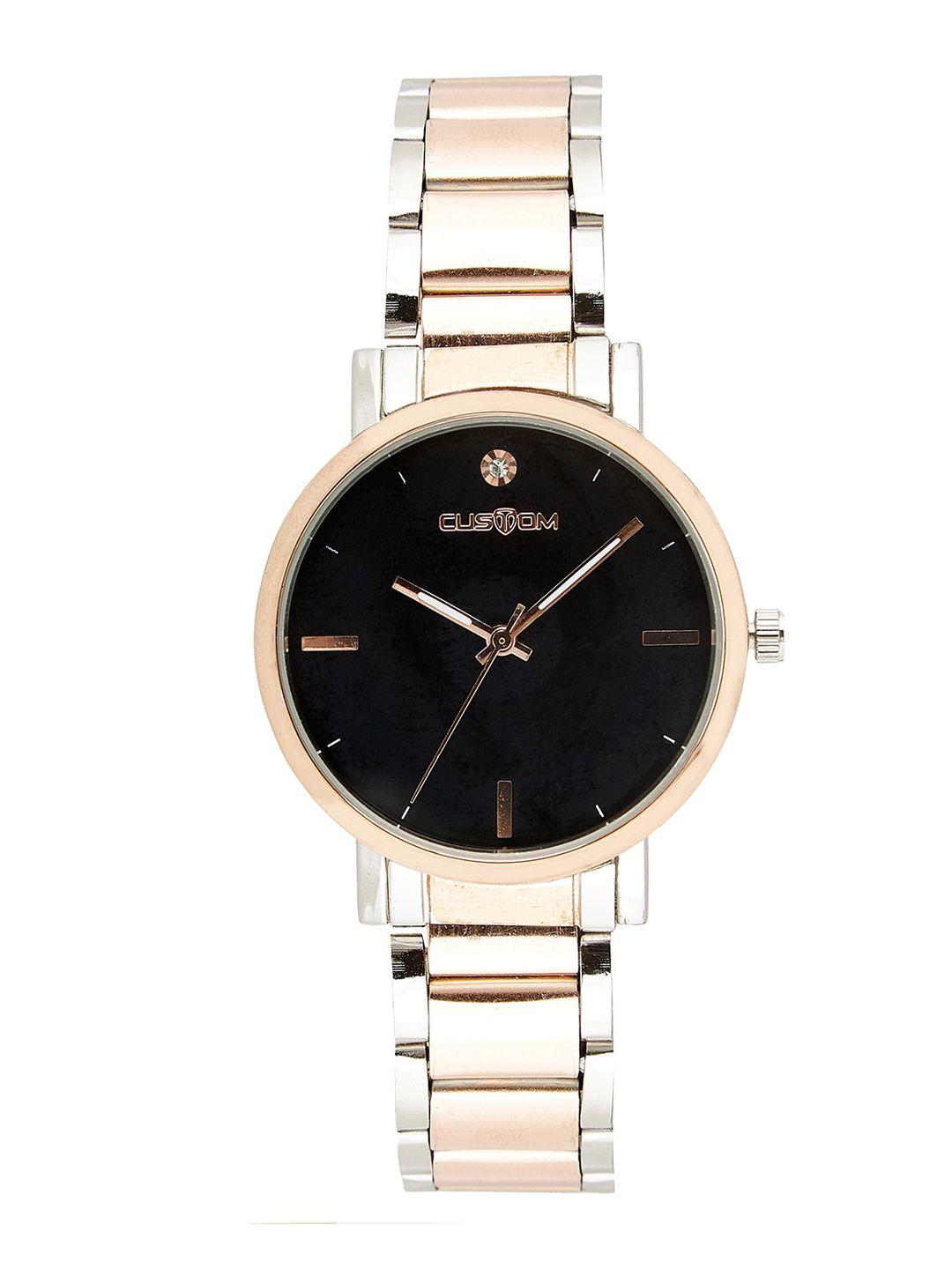 custom women black analogue watch 8907829043312