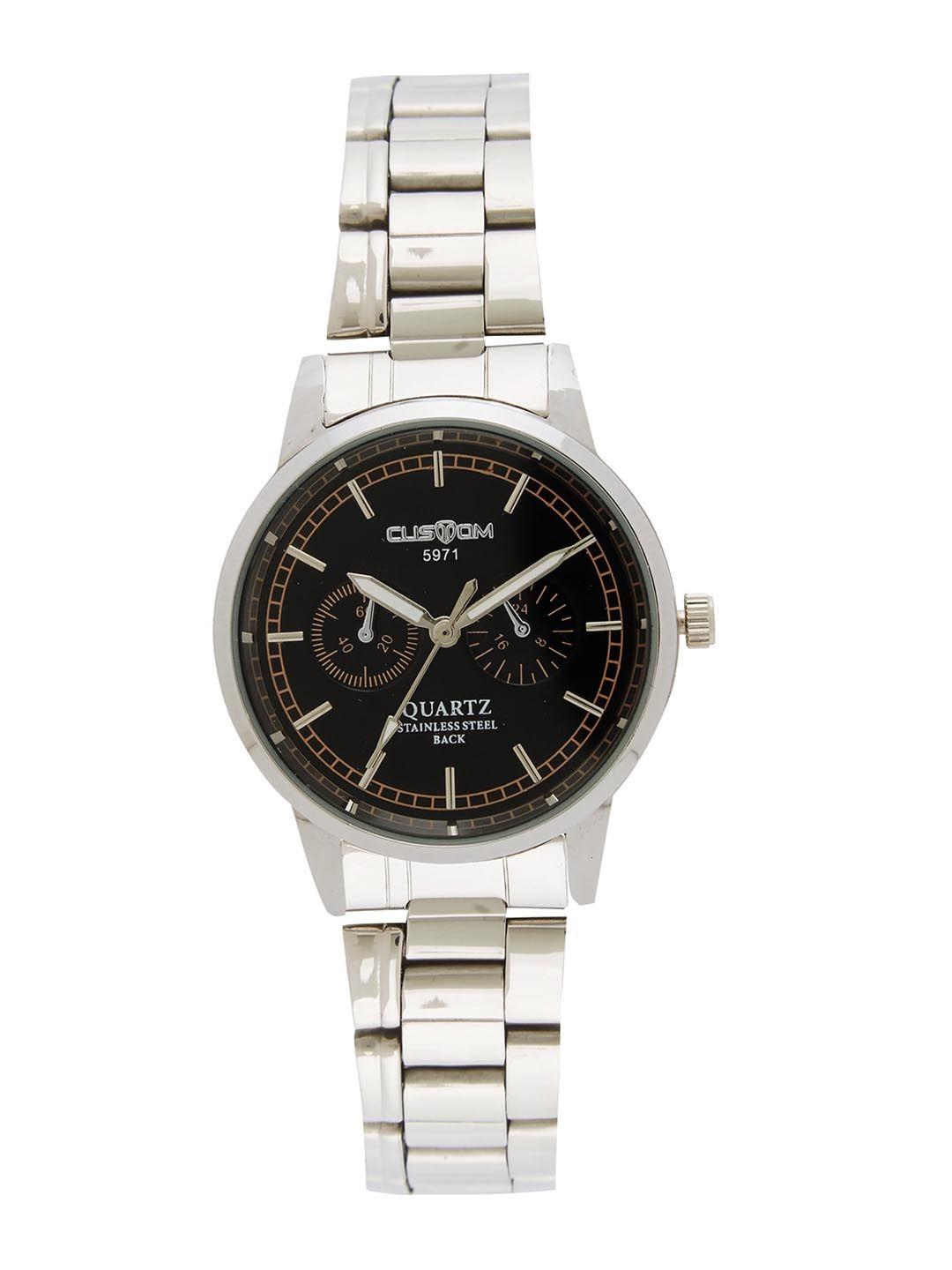 custom women black analogue watch 8907829043336