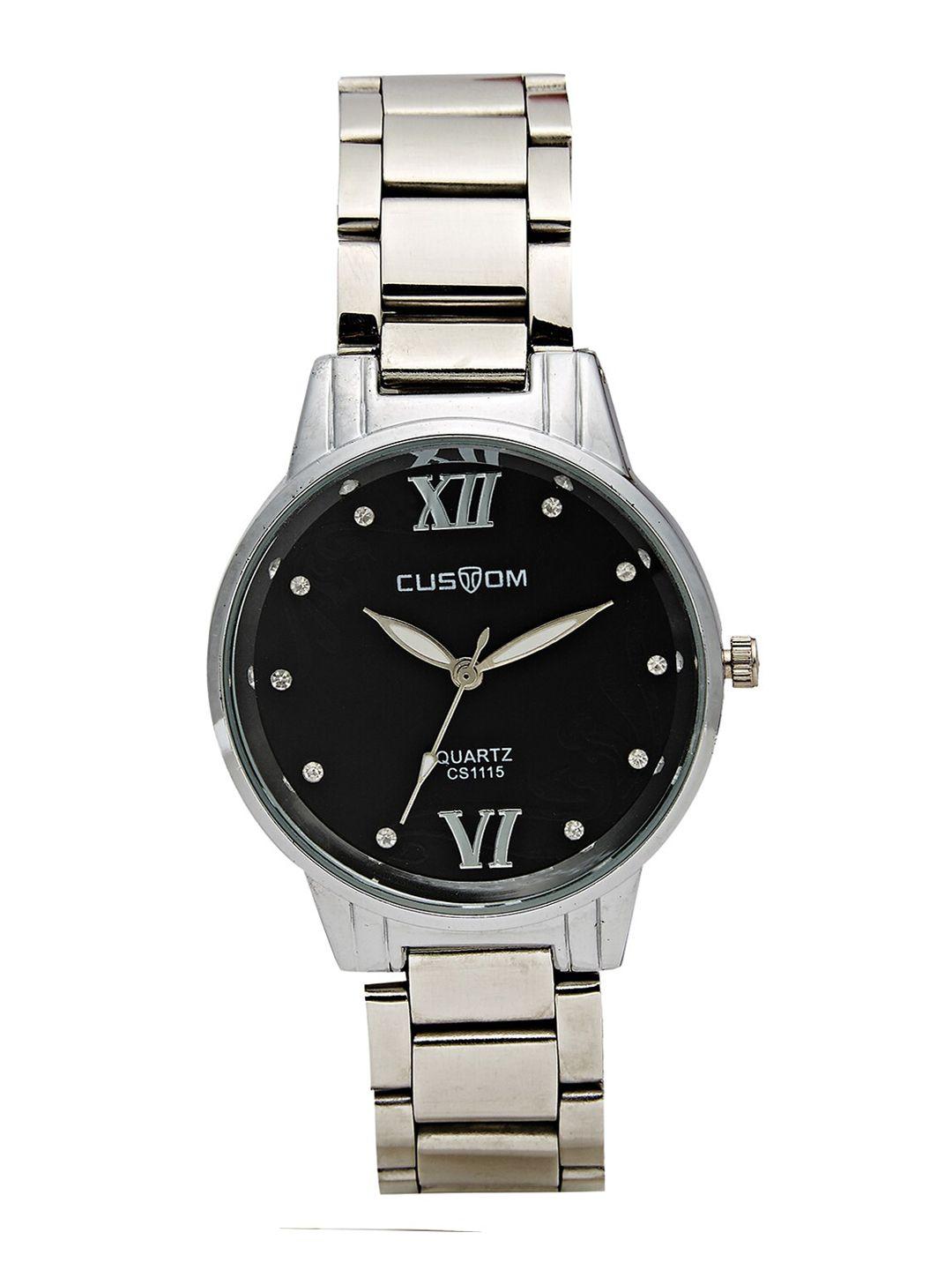 custom women black analogue watch 8907829043466