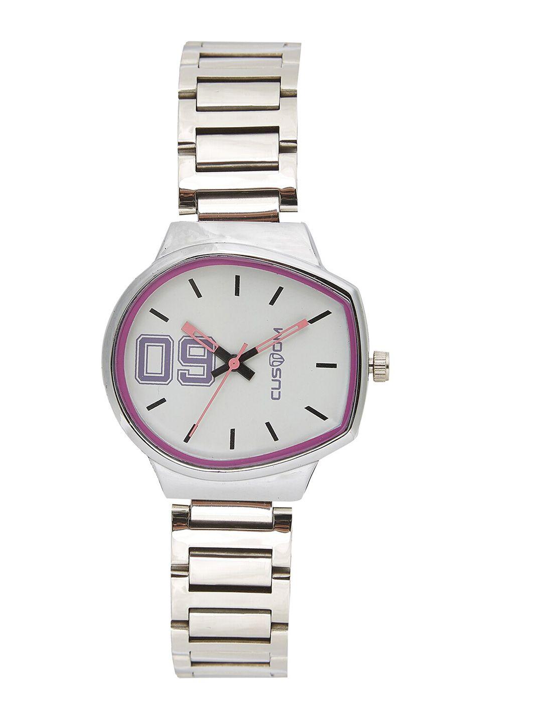 custom women white analogue watch cb6178sm