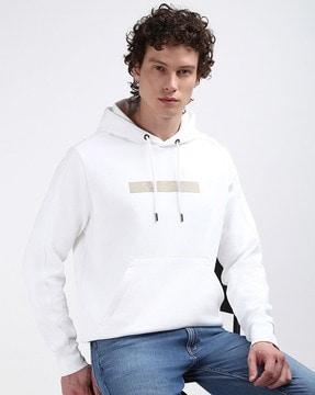 cut-out shadow logo hoodie