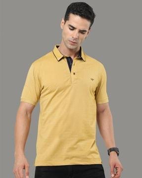 cutaway collar regular fit polo t-shirt