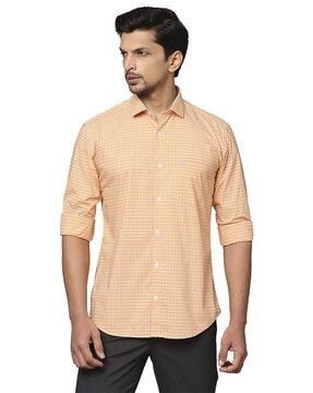 cutaway collar slim fit shirt