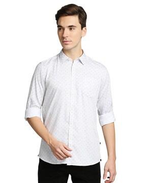 cutaway shirt with full-sleeve