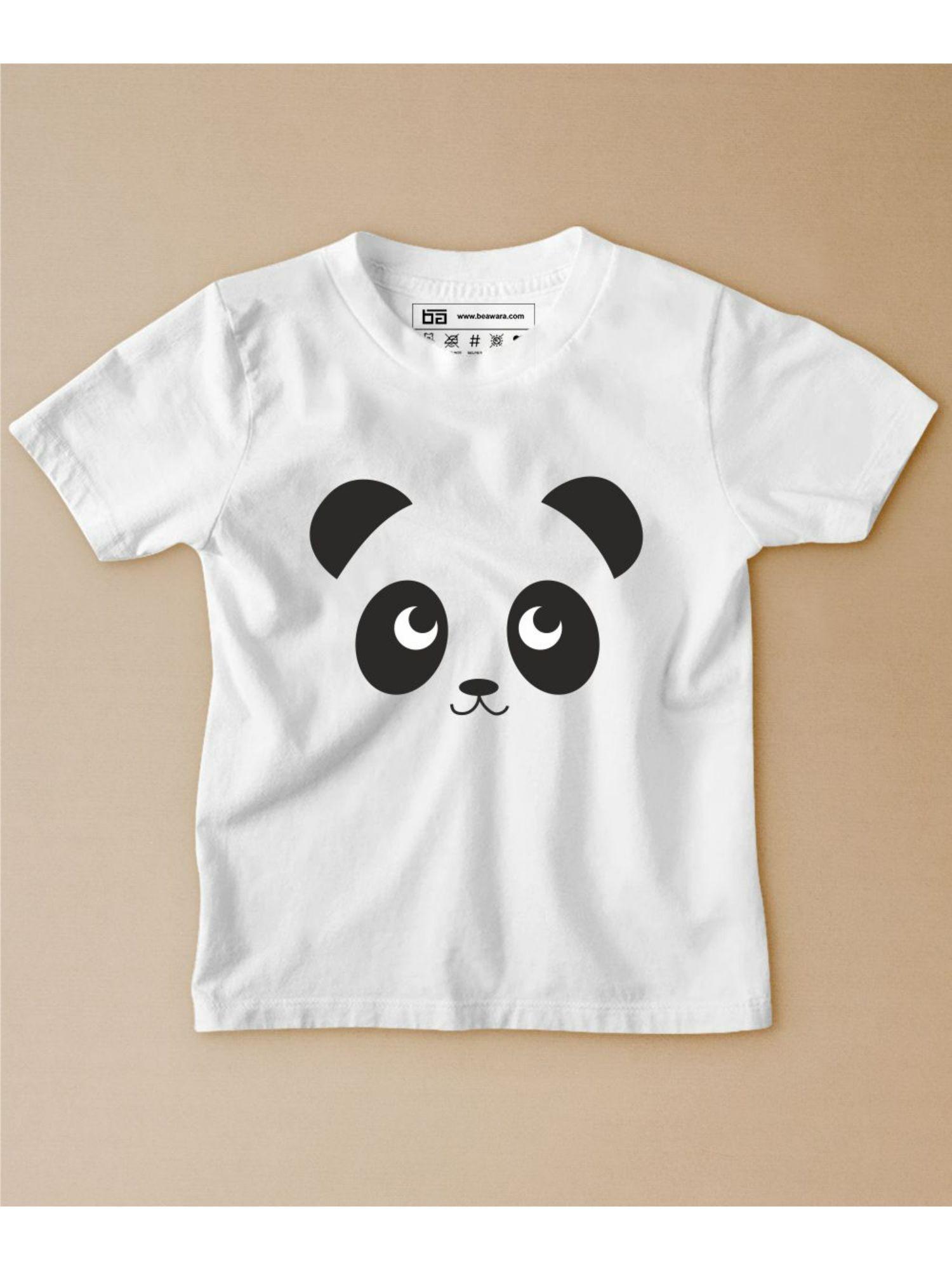cute panda half sleeves kids t-shirt
