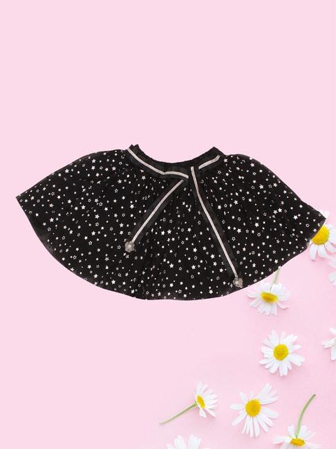 cutecumber kids black printed skirt
