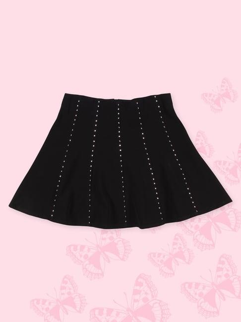 cutecumber kids black embellished skirt