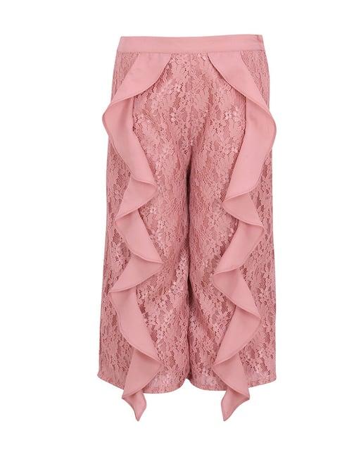 cutecumber kids pink lace trousers