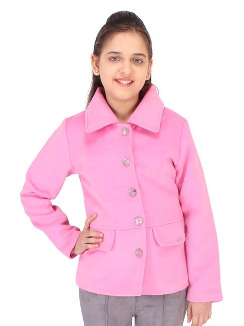 cutecumber kids pink solid jacket